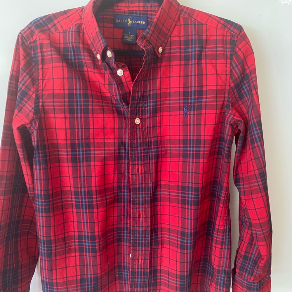 Ralph Lauren Boys Dress Shirt Size 7